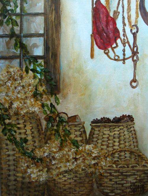 ***Acrylics - Farm Cottage  - 30 x 23cm - Sonja Peacock***