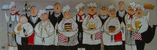 ***Acrylics - The Fat Chefs - Sonja Peacock***