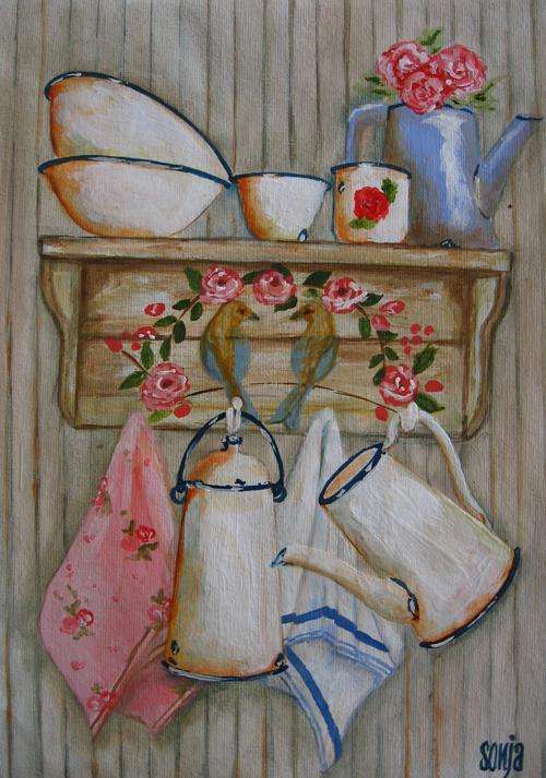 ***Acrylics - Kitchen Shelf - Sonja Peacock***