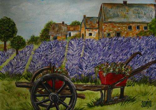 ***Acrylics - Lavender Farm - Sonja Peacock***