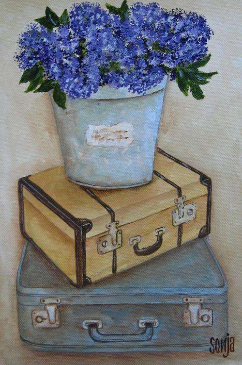 ***Acrylics - Stillewe met tasse - Sonja Peacock***