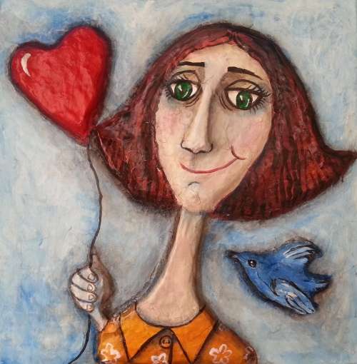 Girl with balloon