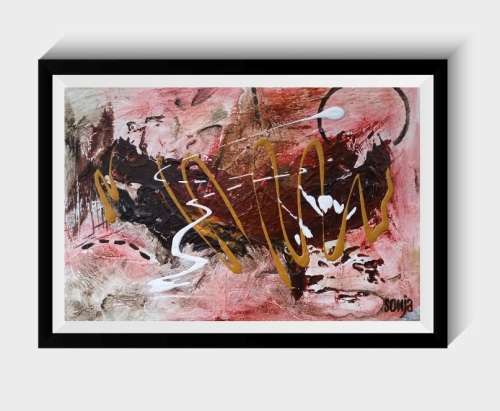 Creative Energy - Acrylics & Watercolors on canvas board - Abstract Art