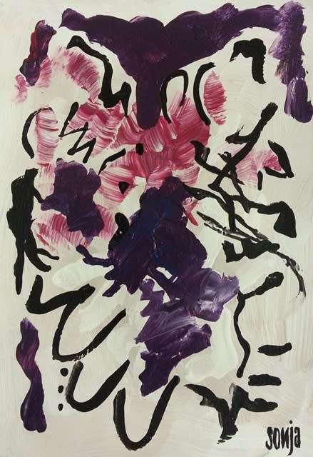Mindfullness - Acrylics on paper - Abstract Art