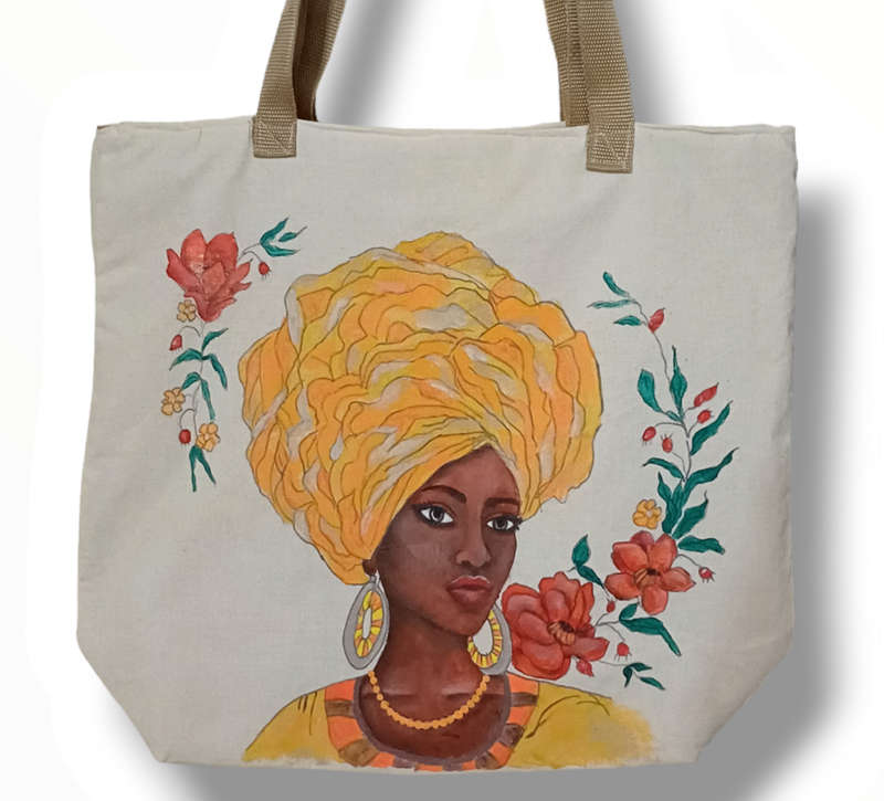 African Lady I Canvas Tote Bag