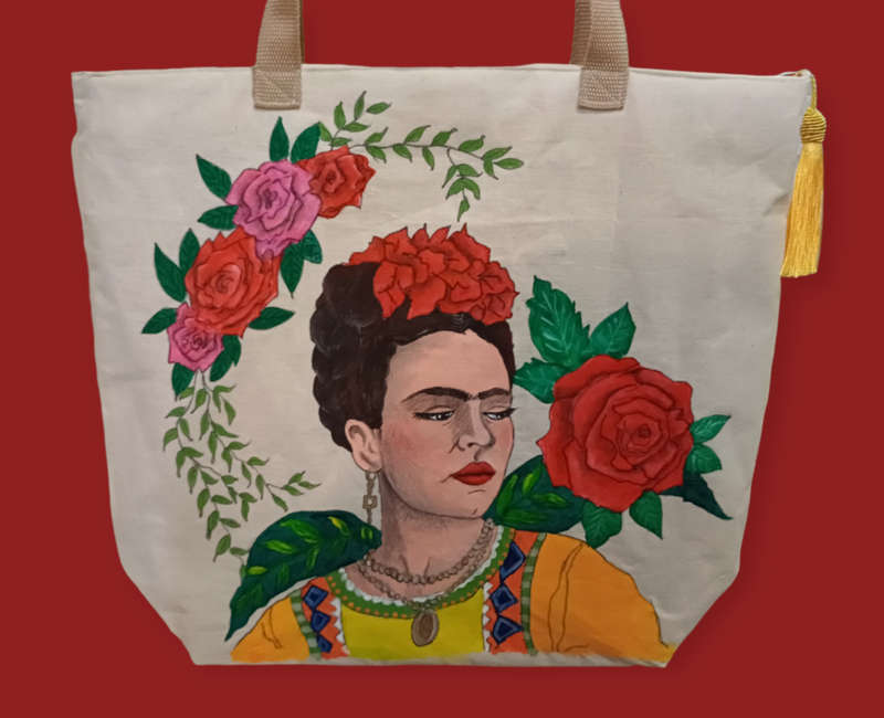 Frida III Lady Canvas Tote Bag