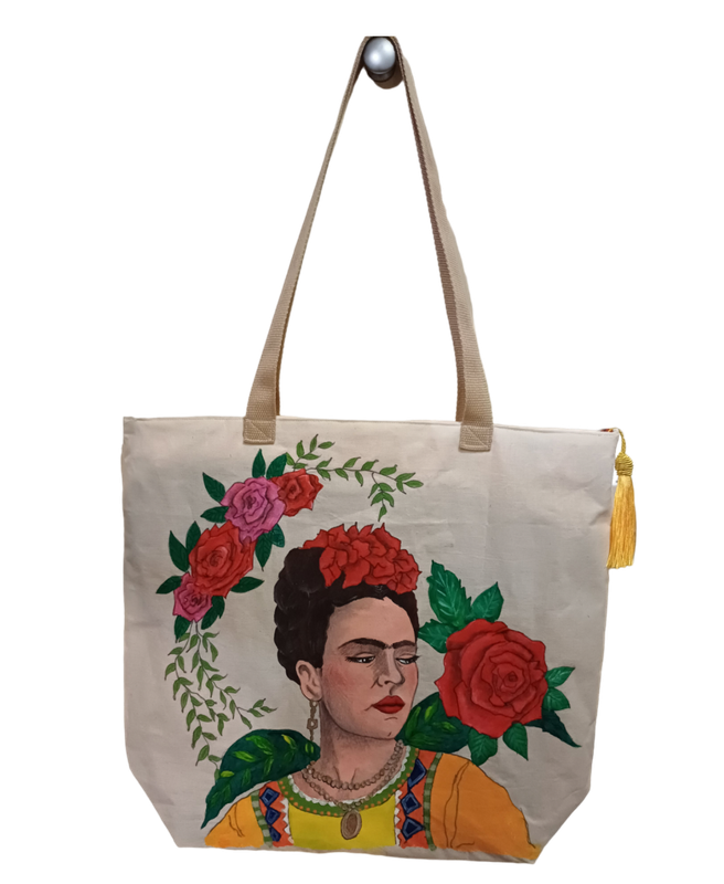 Frida III Lady Canvas Tote Bag