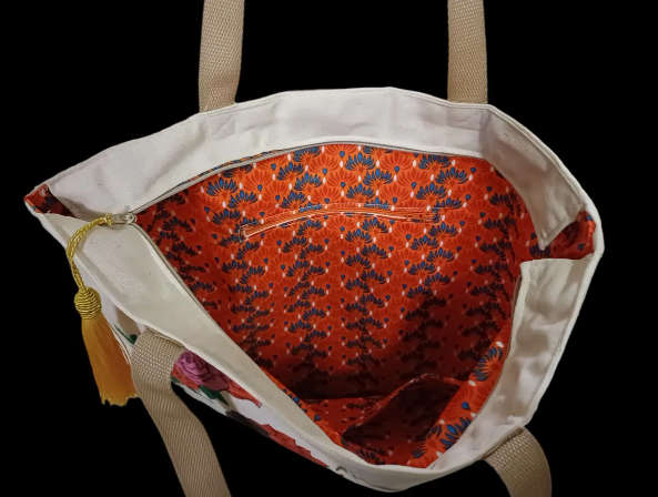 Frida III Lady Canvas Tote Bag