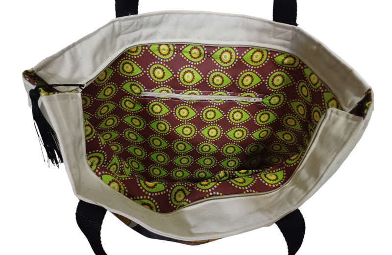 African Lady II Lady Canvas Tote Bag
