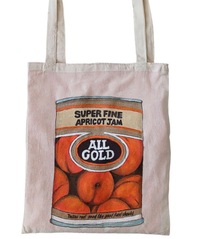 All Gold Apricot Jam Reversible Grocery Tote Bag