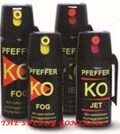 1 x Germany KO Pepper Spray - FOG or Direct Jet - 100ml