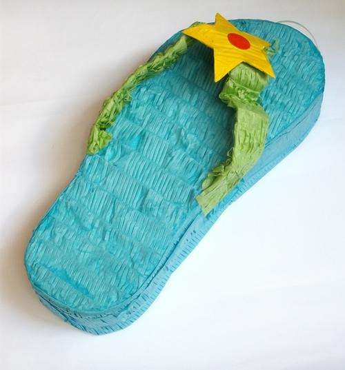 Hawaiian Sandal Pinata for Kids Brithdays and Mexican parties!!