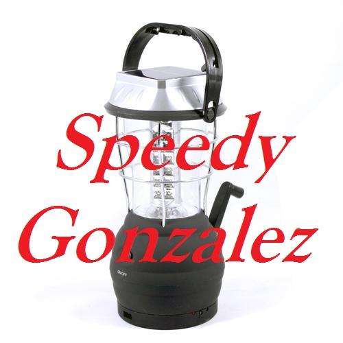 Outdoor LED Lantern - Hand Crank / Outlet / Solar Charge !