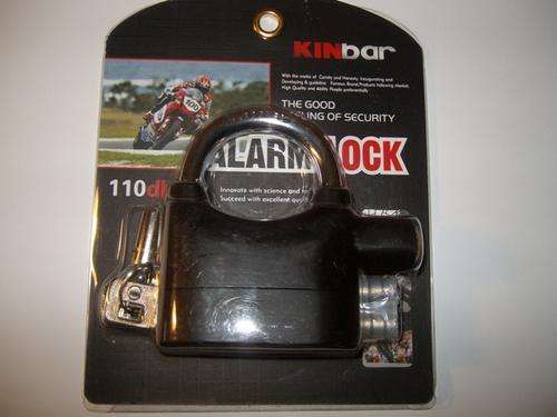 KINBAR-Alarm lock Safety Hardened Steel Including12x Batteries (6 Spare)