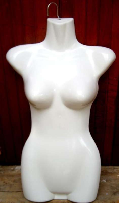 Hard Plastic Female Mannequin with removable hook