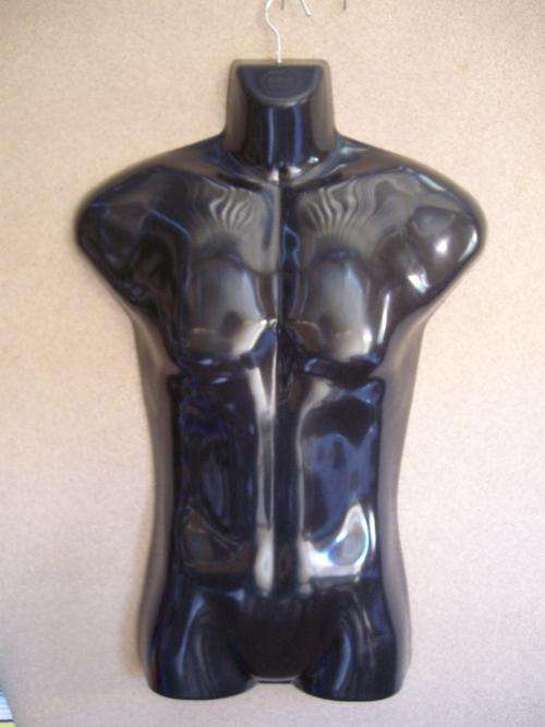 Hard Plastic Male Mannequin with removable hook
