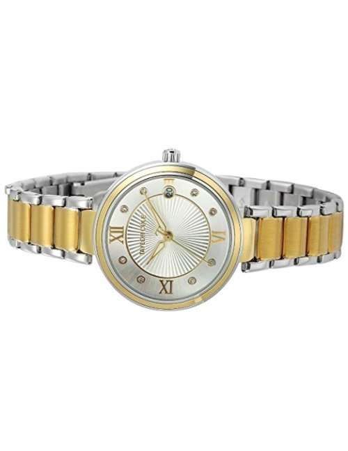 Stunning Authentic U.S. Taylor Cole Womens Analog Quartz Golden Stainless Steel Band Wrist Watch