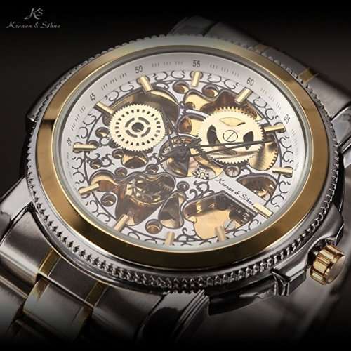 Authentic and brand new Luxury KS Royal Carving Skeleton Men's Watch