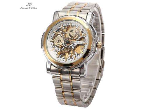 Authentic and brand new Luxury KS Royal Carving Skeleton Men's Watch