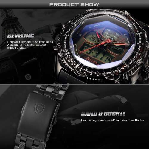 Brand New and Authentic  Shark Eight Gill Stainless Steel Sports Watch