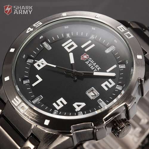 Brand New Authentic Shark Panther Series Army Sports Stainless Steel Watch