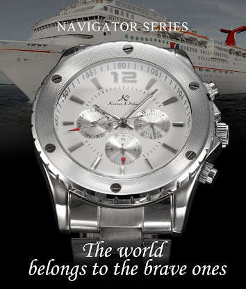 Authentic , Brand New, Stunnin KS White Dial Elegant Automatic Mechanical Men's Wrist Watch Day/Date