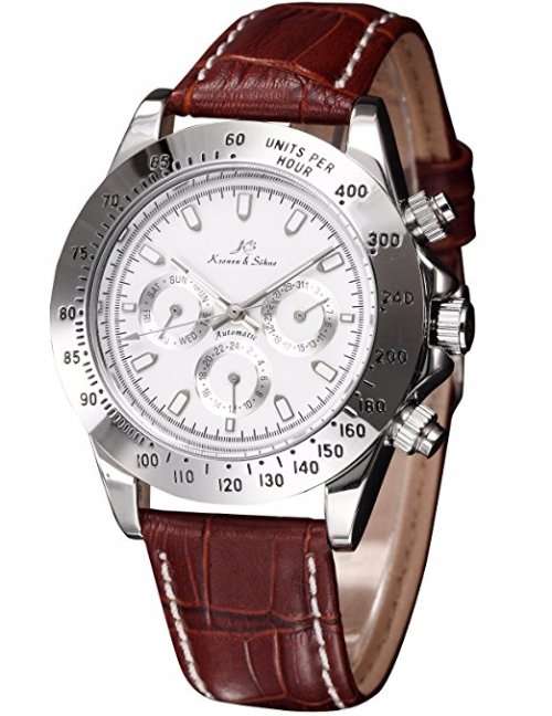 Authentic New Ks Imperial Luxury Men Wristwatch Day Date Display Automatic Mechanical Wristwatch