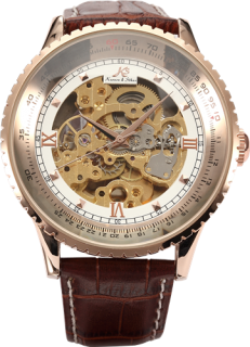 Authentic, brand new and luxury KRONEN & SOHNE Royal Carving Automatic Skeleton Watch