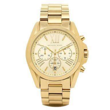 Authentic, Brand New Michael Kors Women's Bradshaw Gold-Tone Watch MK5605