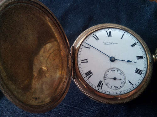 Waltham Pocket watch in Elgin Case (Needs Service)