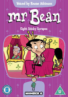 Mr Bean Animated Series 6(BRAND NEW)8 STICKY SCRAPES