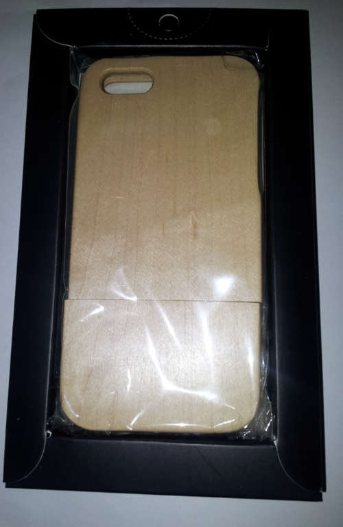 Iphone 5 Wooden Cover Light Brown(100% Natural Wood)