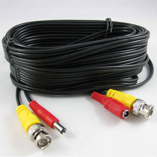 50m RG59+DC power CCTV Cable with Connectors