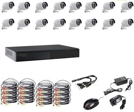 16 Channel Analogue Complete CCTV System 1200tvl cameras (excluding hard drive)