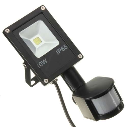 10w Floodlight Slim Design with PIR Motion Sensor