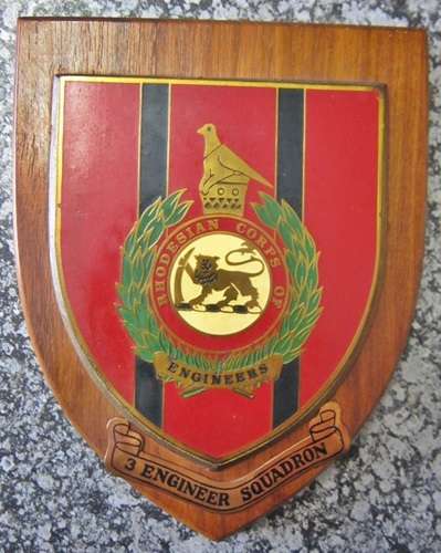 ## Rhodesian Corps ** 3 Engineers Squadron Plaque ##