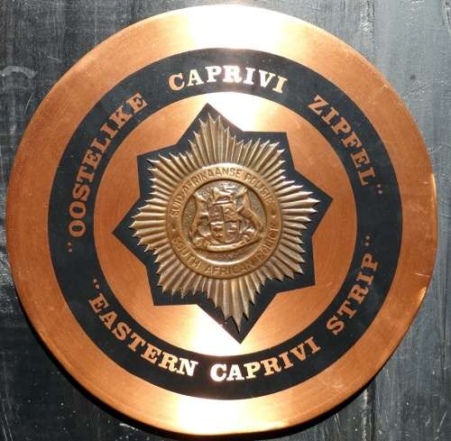 ## South African Police Eastern Caprivi Strip Copper plaque  ##