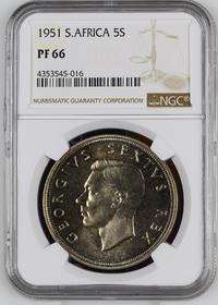 Superb 1951 5/- NGC PF66