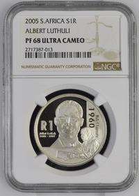 2005 Albert Luthuli Silver R1 PF68UC NGC Graded