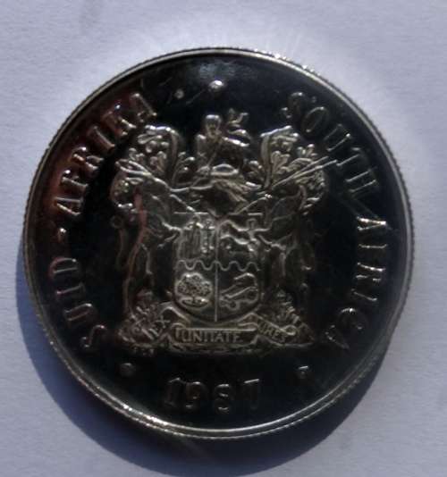 Unc 1987 South African Silver R1