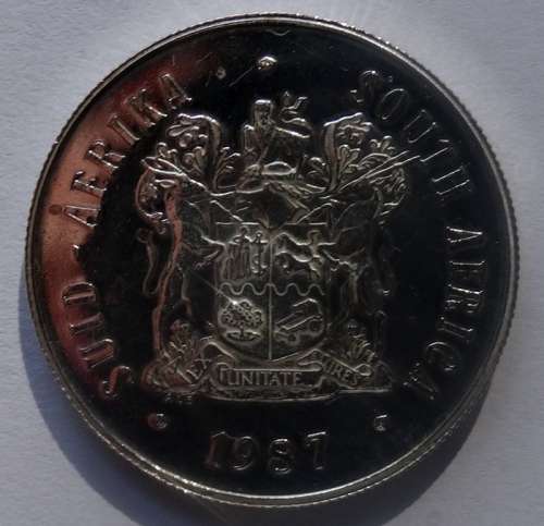 Unc 1987 South African Silver R1
