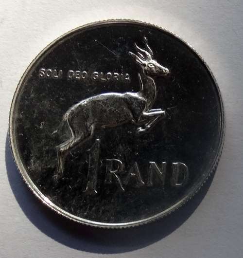 Unc 1987 South African Silver R1