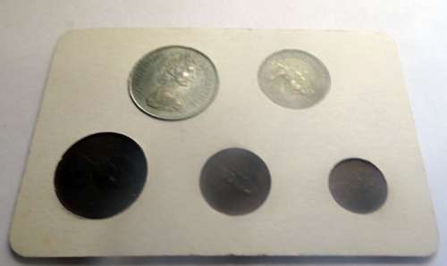Unc 1968 UK Coins 1/2p - 10p
