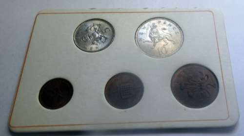 Unc 1968 UK Coins 1/2p - 10p
