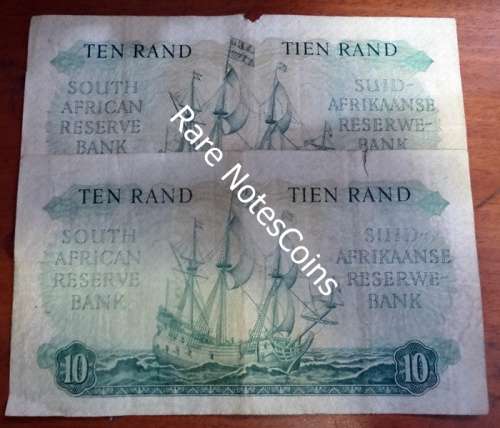MH De Kock & Rissik Type Set Ten Rand Notes  Make me an Offer