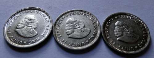 1962, 1963, 1964,  5c Coins