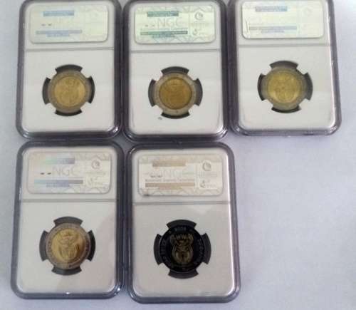 5 Mandela 2008 MS65 Coins Worthless Bid per Coin