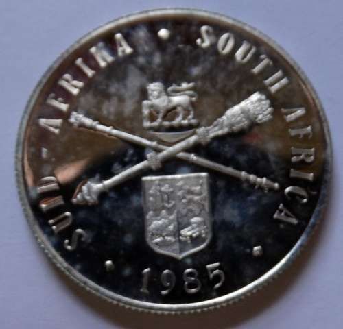 Proof 1985 South African Parliament Silver R1