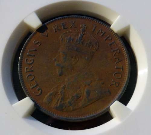 1930 South African Penny Vf Details
