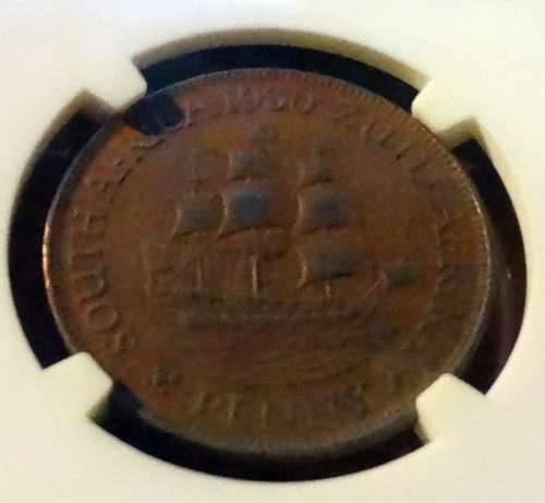 1930 South African Penny Vf Details